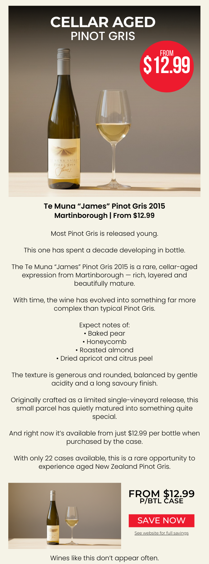 Te Muna Valley JAMES Pinot GRIS 2015