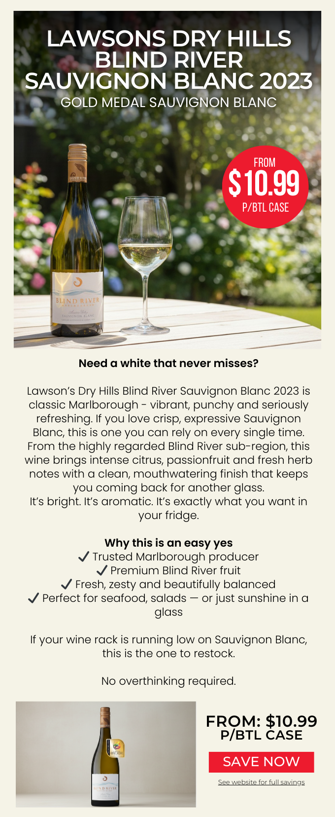 Lawsons Dry Hills Blind River Sauvignon Blanc 2023