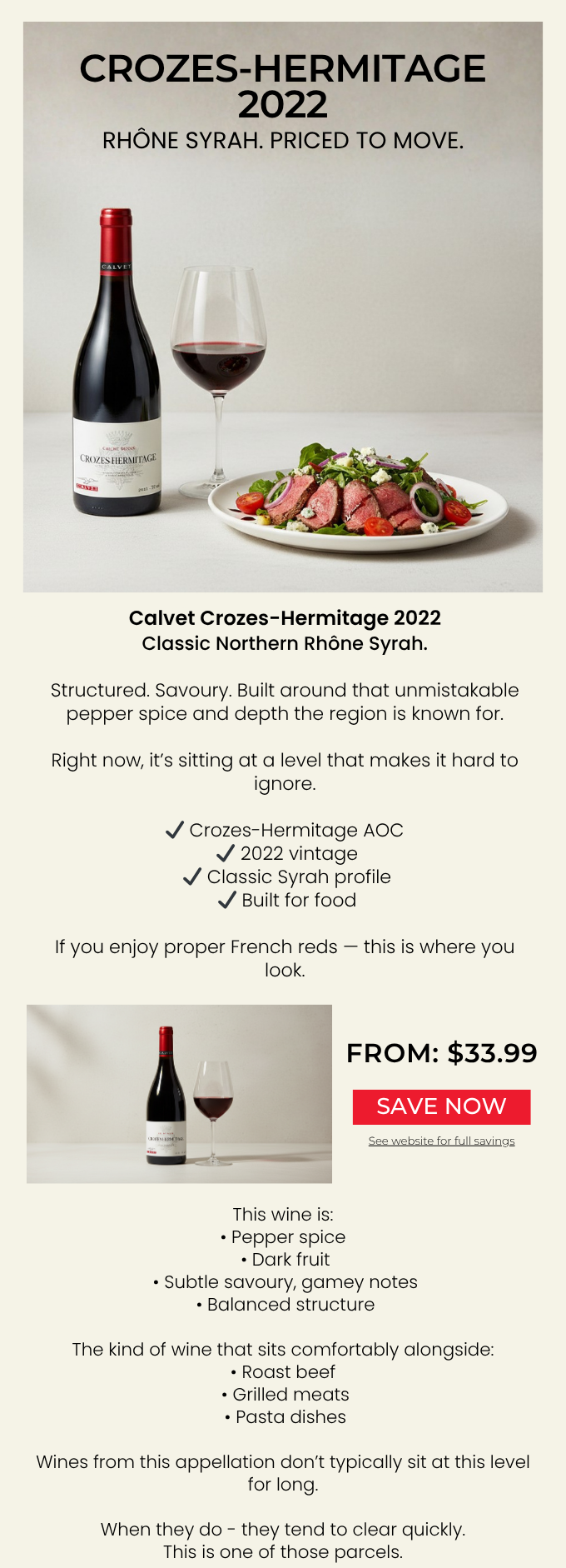 Calvet Crozes-Hermitage 2022