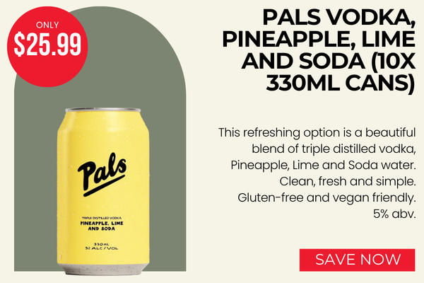 Pals Vodka, Pineapple, Lime and Soda (10x 330ml Cans)