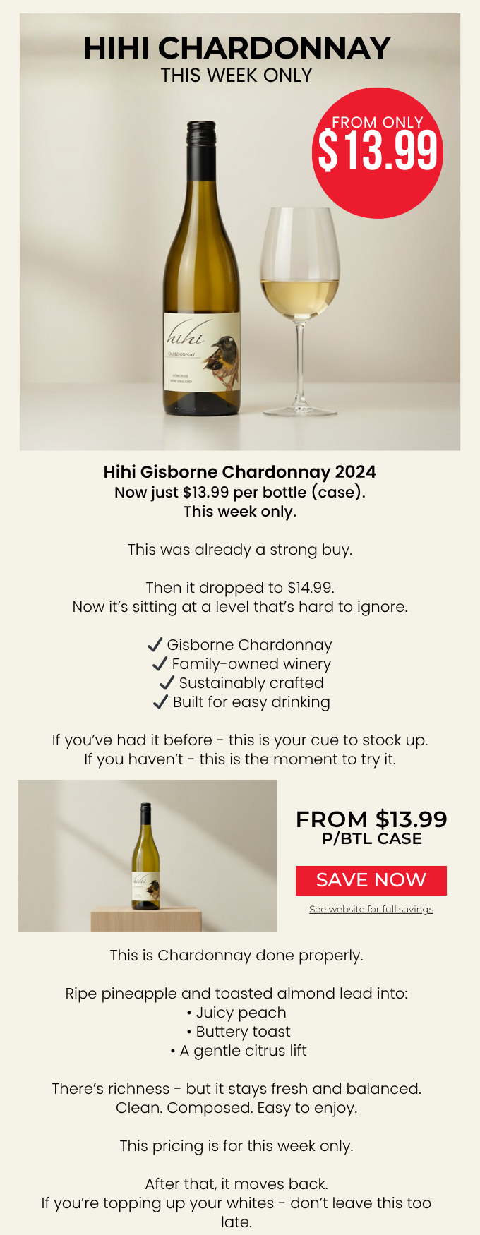 Hihi Gisborne Chardonnay 2024
