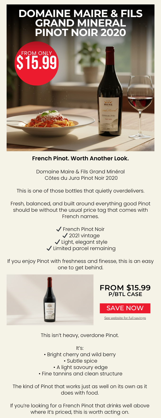 Domaine Maire & Fils Grand Mineral Pinot Noir 2021