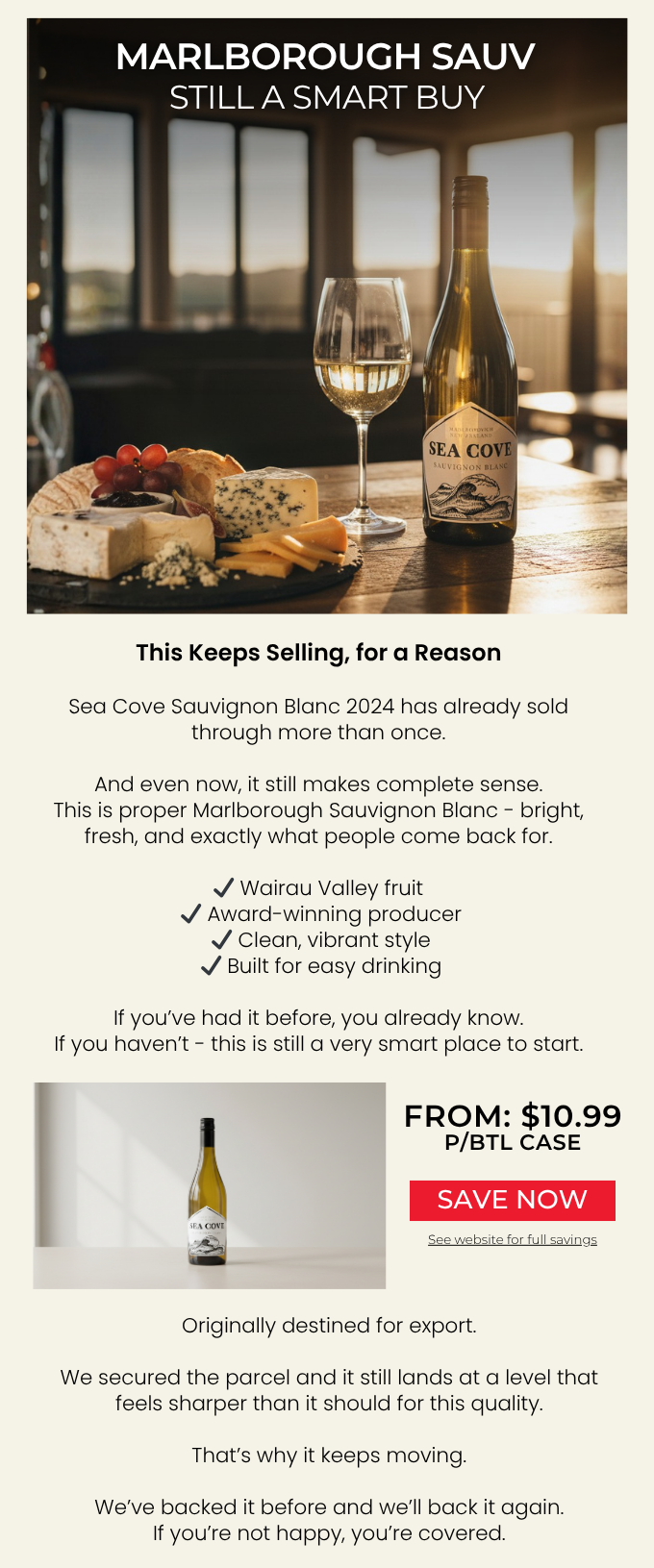 Sea Cove Sauvignon Blanc 2024
