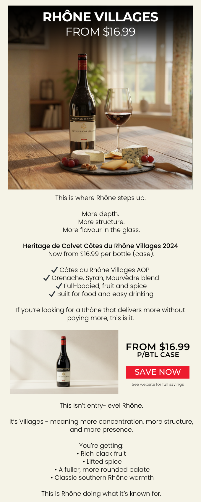 Heritage de Calvet Cotes du Rhone Villages 2024