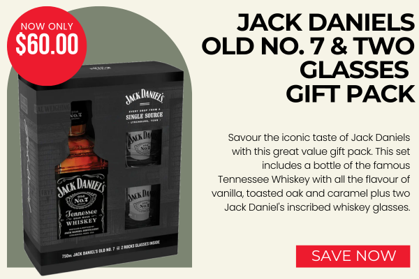 Jack Daniels OLD NO. 7 & Two Glasses Gift Pack