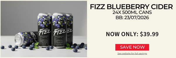 Fizz Blueberry Cider 24x 500Ml Cans BB: 23/07/2026