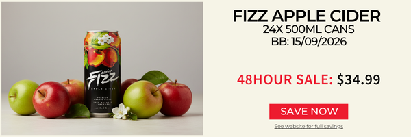 Fizz Apple Cider 24x 500Ml Cans BB:15/09/2026 (3 Reviews)