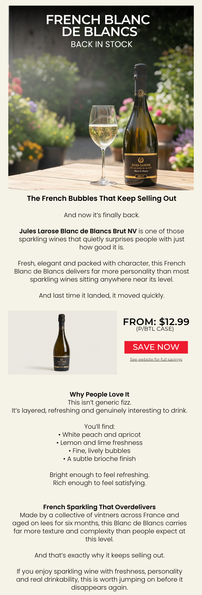 Jules Larose Blanc de Blancs Brut NV