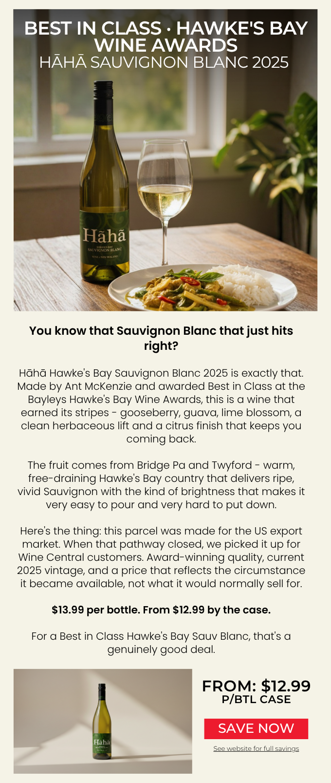 Hāhā Hawke’s Bay Sauvignon Blanc 2025