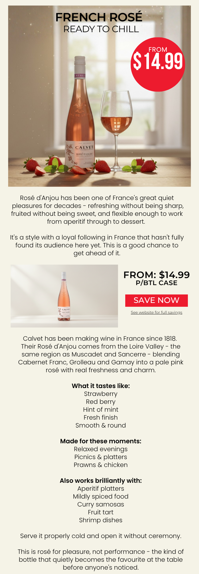 Calvet Rose d'Anjou 2024