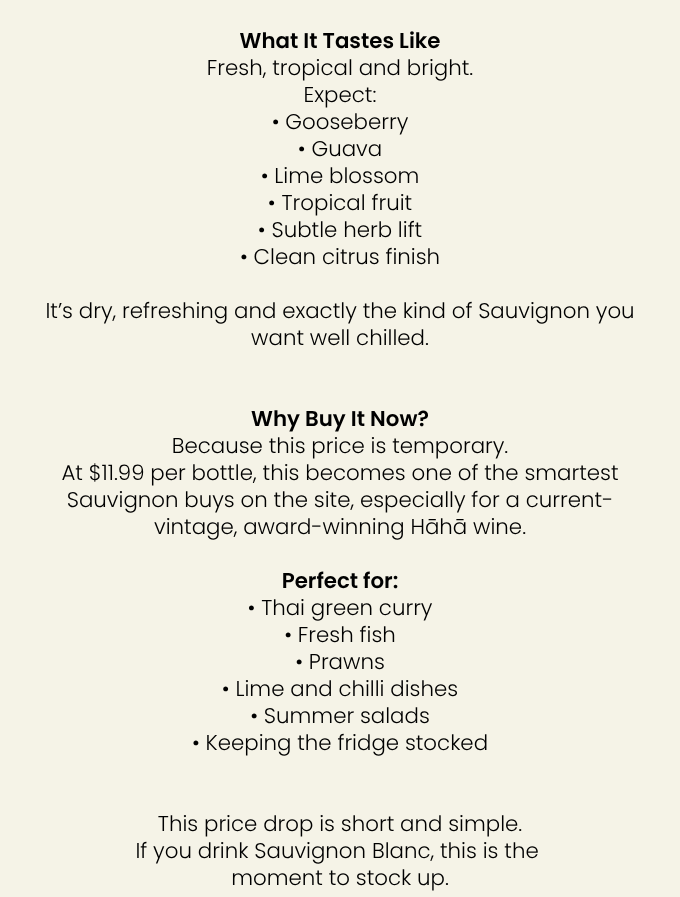 Hāhā Hawke’s Bay Sauvignon Blanc 2025