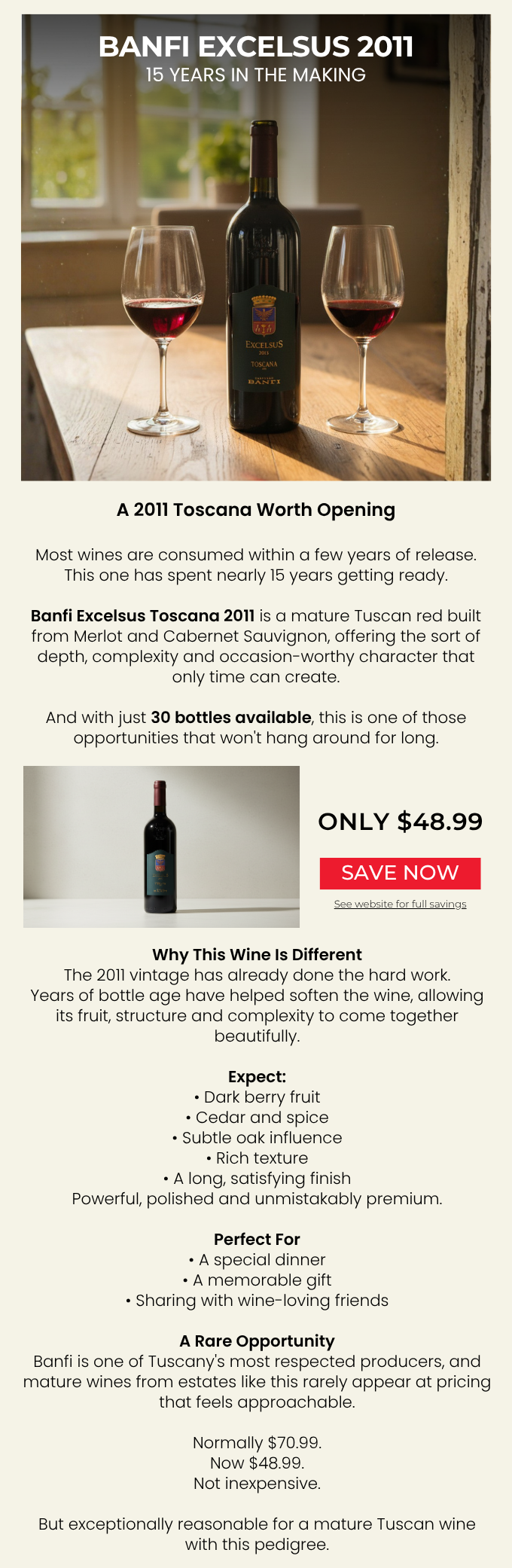 Banfi Excelsus Toscana IGT 2011