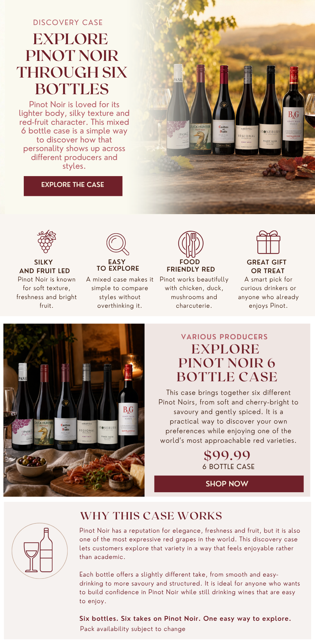 Explore Pinot Noir 6 Bottle Case