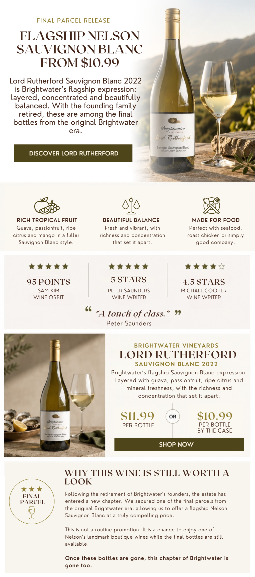 Lord Rutherford Sauvignon Blanc 2022