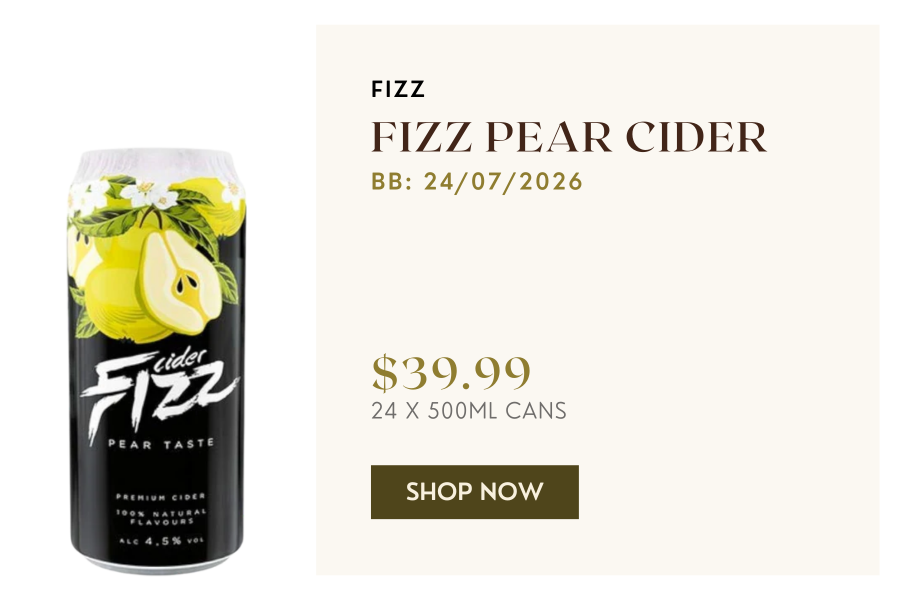 Fizz Pear Cider Can 24x 500Ml Cans BBD: 24/07/2026