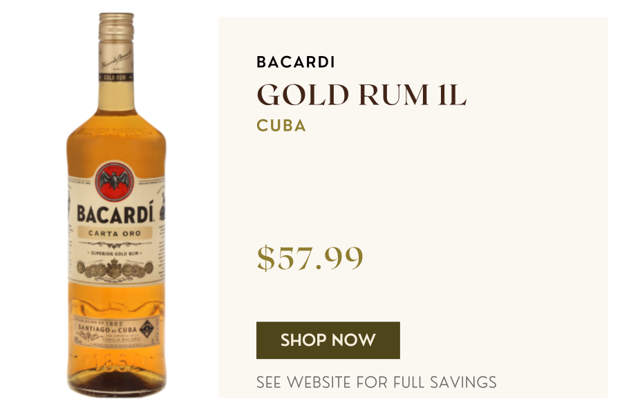 Bacardi Gold Rum 1L