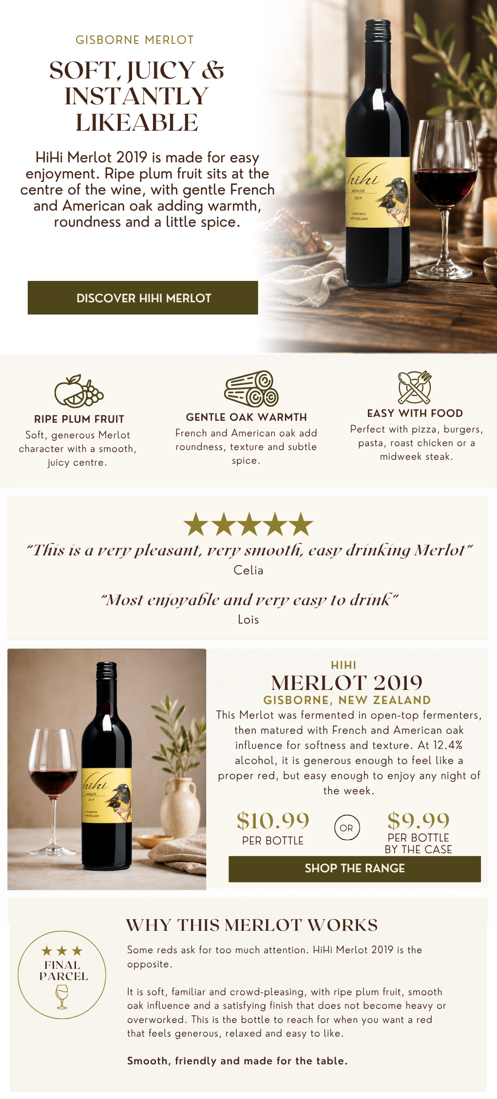 Hihi Merlot 2019