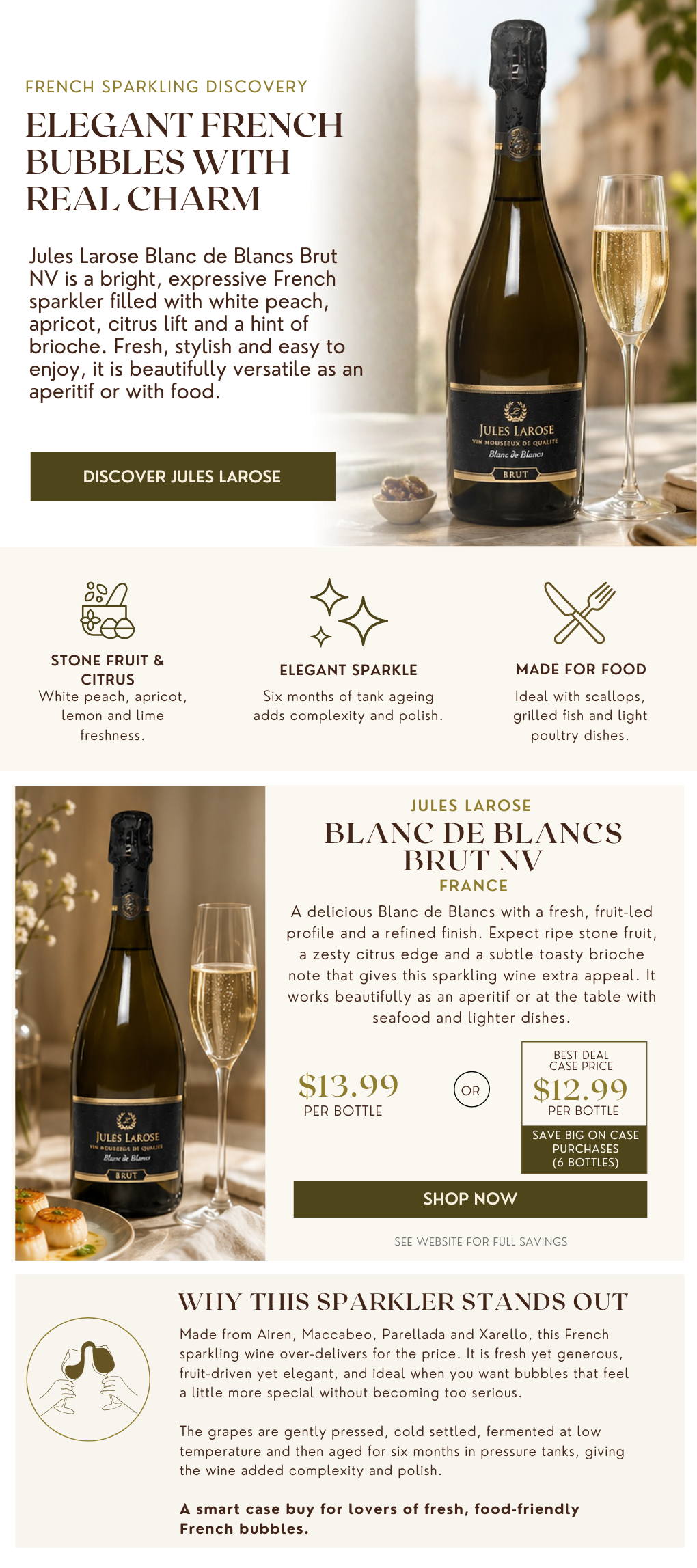 Jules Larose Blanc de Blancs Brut NV