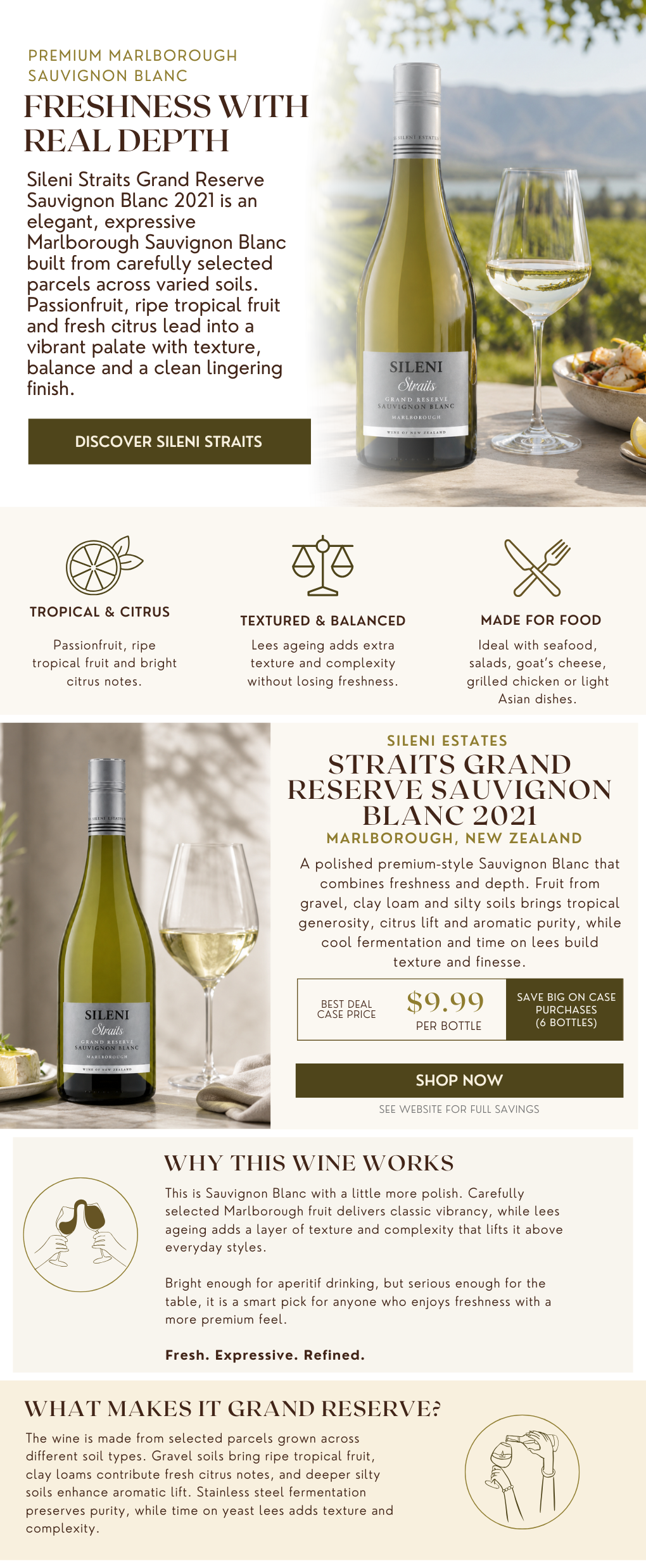 Sileni Reserve Straits Sauvignon Blanc 2021