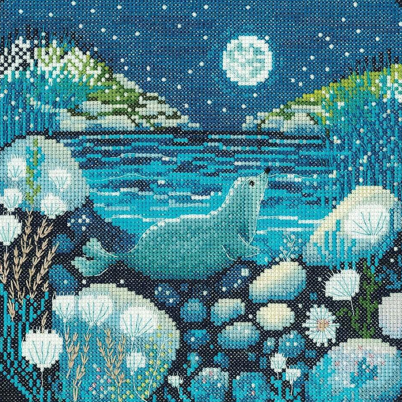  Heritage Crafts - Mel Rodicq - Moonlit Bay (Cross Stitch Kit)