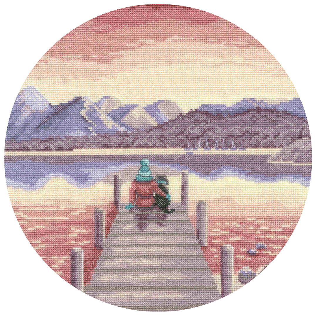  Bothy Threads - A Pawfect Place By The Water (Cross Stitch Kit)