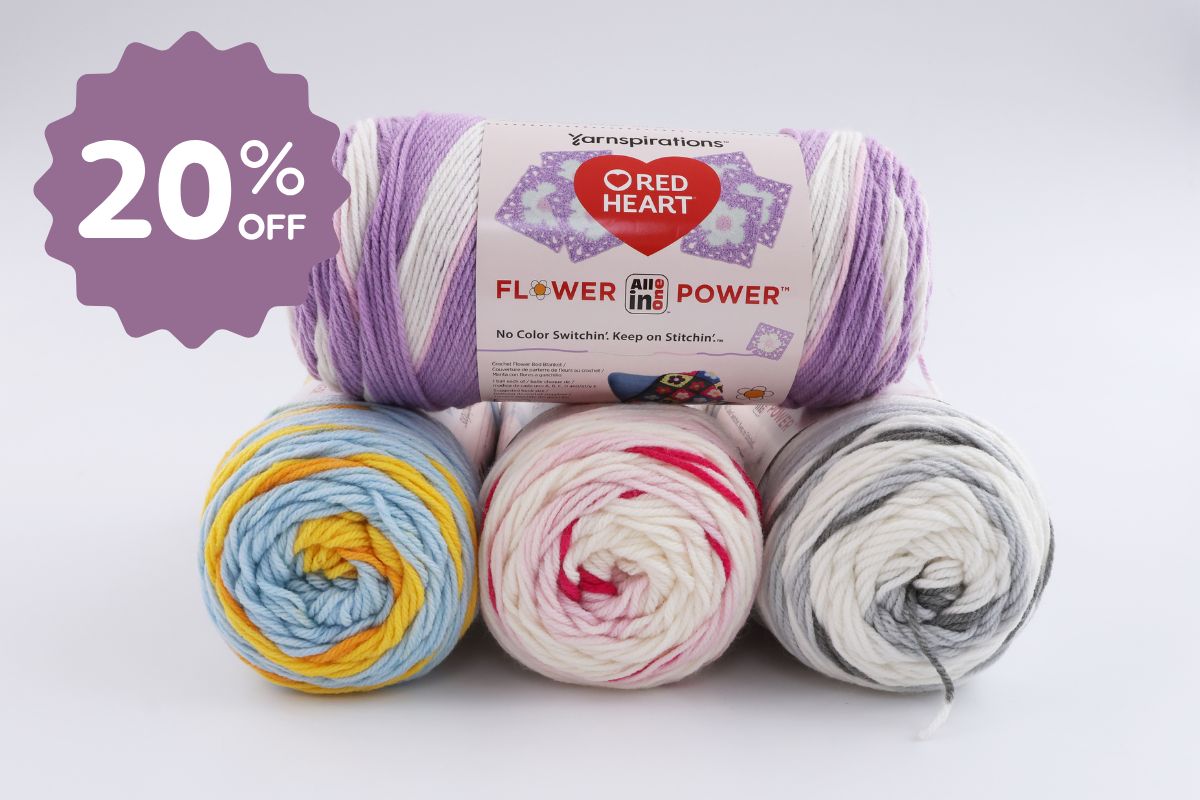 Red Heart All in One Flower Power