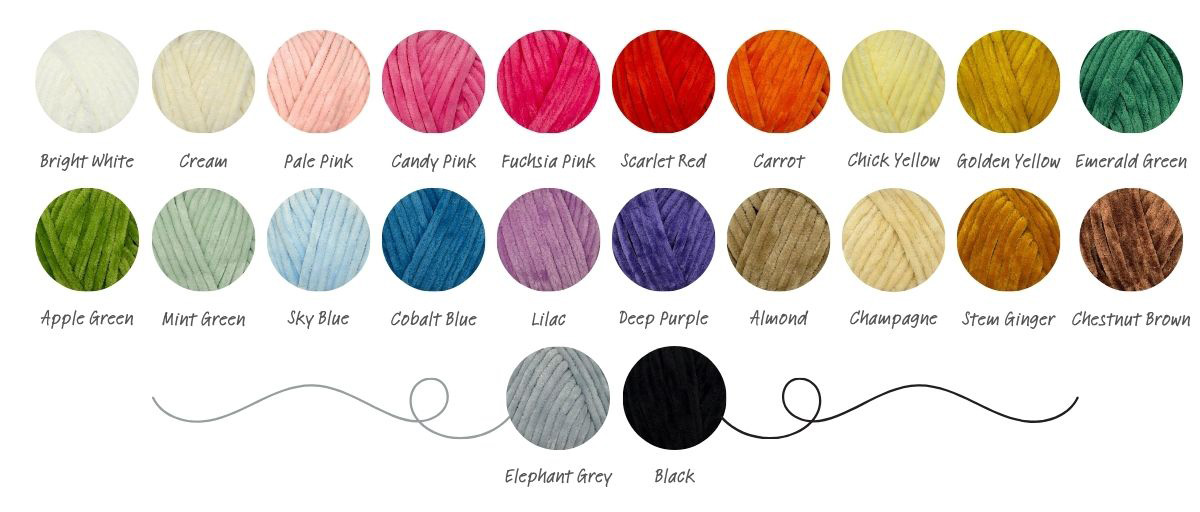 Stylecraft Chenille Chunky Shades