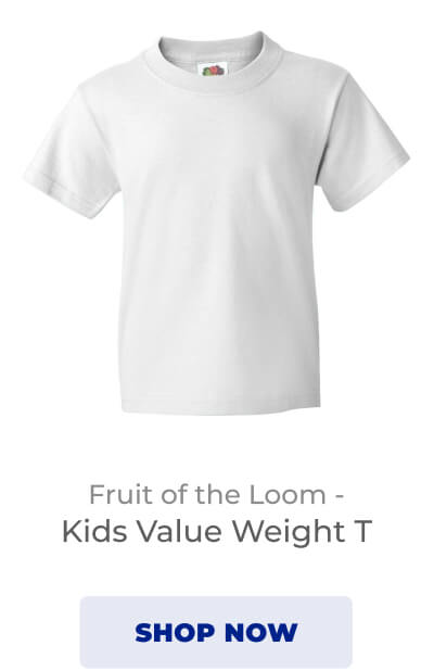 Fruit of the loom - Kids value wight T-shirt