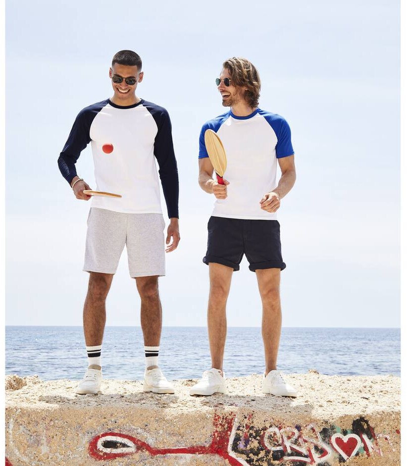 Image of Fruit of the Loom SC238 - Men's 100% cotton long-sleeved t-shirt