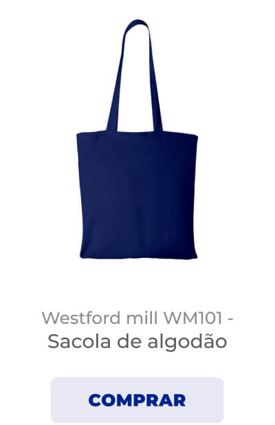 Westford mill WM101 - Sacola de algodão