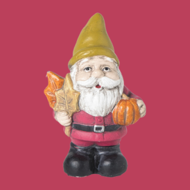 kabouter met pompoen