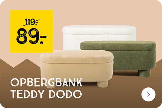 Opbergbank teddy dodo