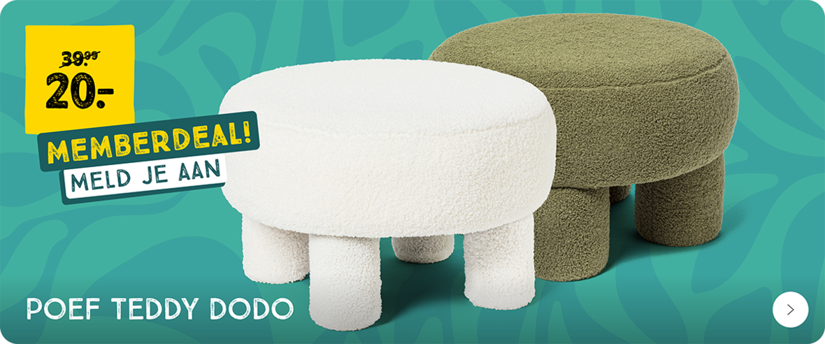 Poef teddy Dodo