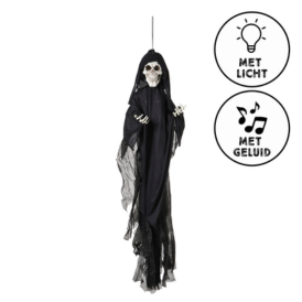 Halloween pop skelet met licht en geluid