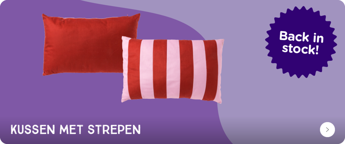 Kussen met strepen