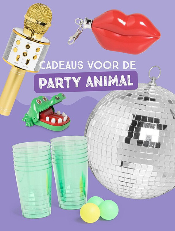 Cadeaus voor de party animal