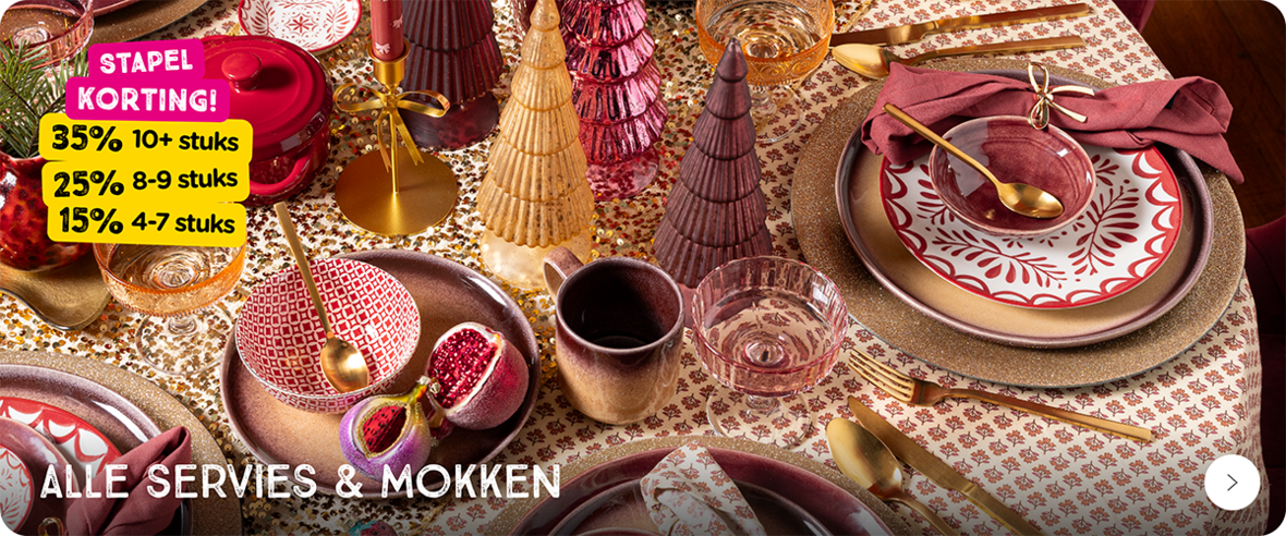 Alle servies en mokken