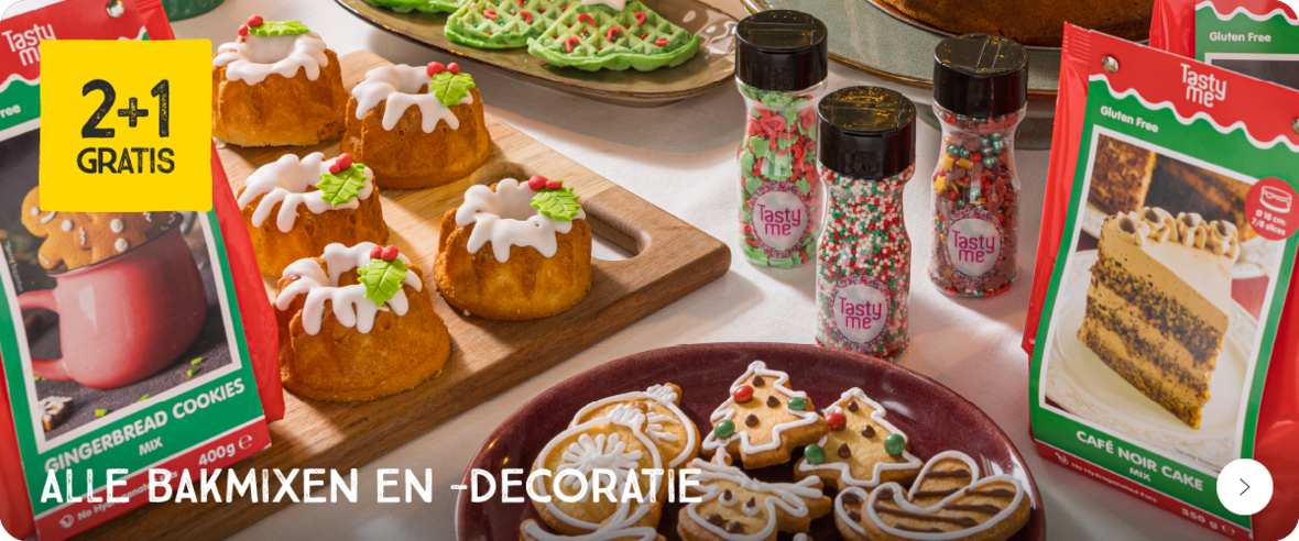 Alle bakmixen en -decoratie