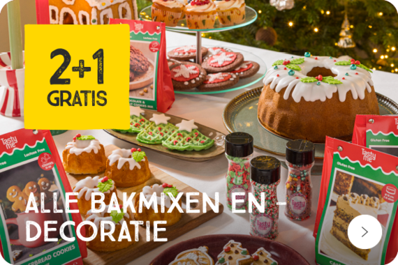 Alle bakmixen en -decoratie