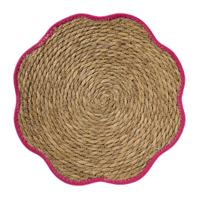 Placemat zeegras bloem