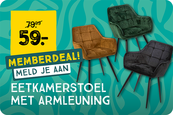 Eetkamerstoel met armleuning