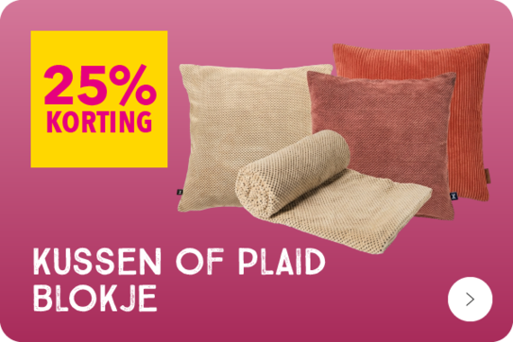 Kussen of plaid blokje