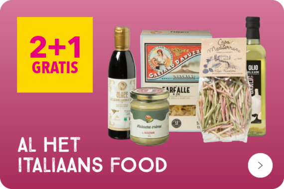 Al het Italiaanse food