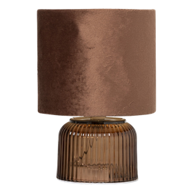 Tafellamp rib glas