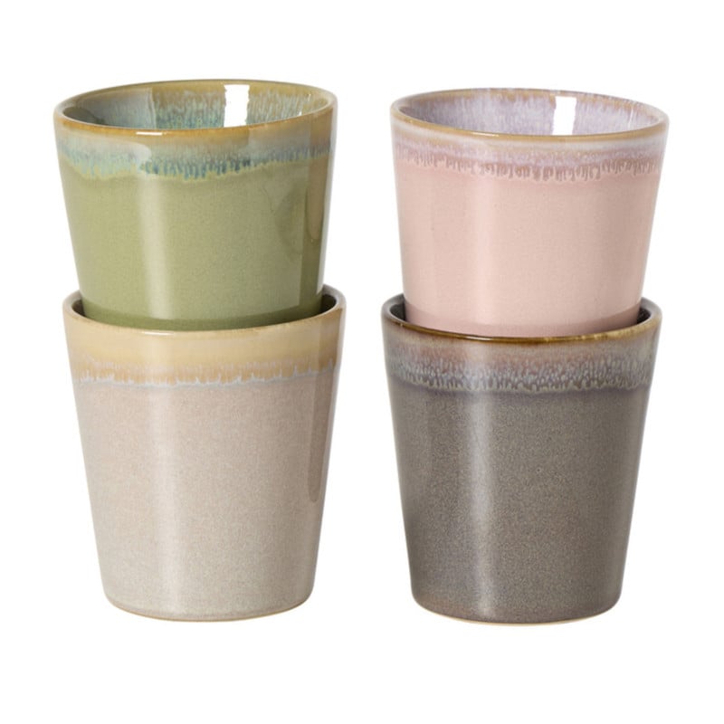 Mokken reactive glaze - multikleur - set van 4 - 200 ml