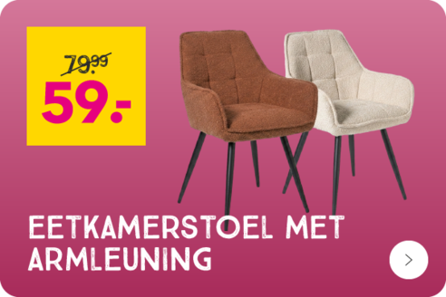 Eetkamerstoel met armleuning