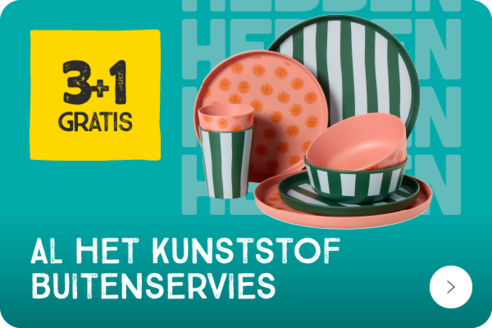 Kunststof buitenservies