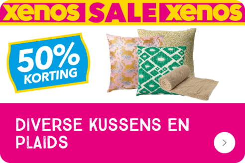 Diverse kussens en plaids