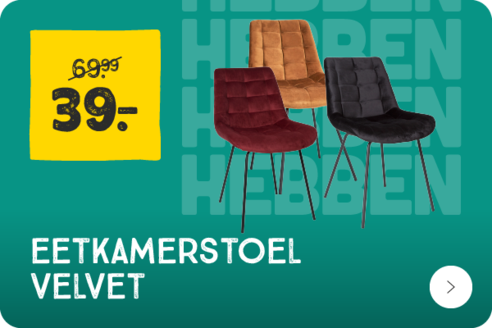 Eetkamerstoel velvet