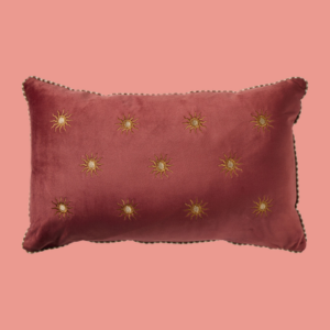 Kussen velvet zonnetjes